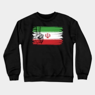 Iran Flag Victory Crewneck Sweatshirt